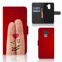 Samsung Galaxy A6 Plus 2018 | Wallet Case | met Pasjes | Liefde - Origineel Romantisch Cadeau