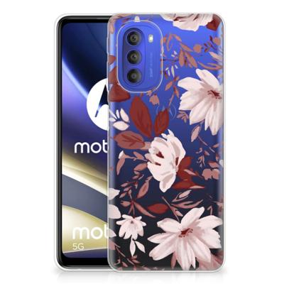 Smartphone hoesje Motorola Moto G51 5G Watercolor Flowers