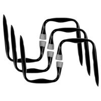 Benson ophanghaak Jumbo - 6x - 24 x 17 cm - staal - corrosiebestendige afwerking - werkplaats