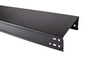 Kabelgoot dicht zwart structuur metaal 200mm breed 60mm 3 meter prijs per meter