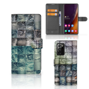 Wallet Case met Pasjes Samsung Galaxy Note20 Ultra Spijkerbroeken