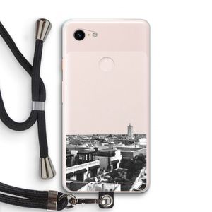 Marrakech Skyline : Pixel 3 XL Transparant Hoesje met koord