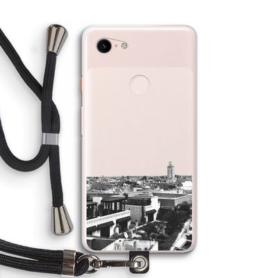 Marrakech Skyline : Pixel 3 XL Transparant Hoesje met koord