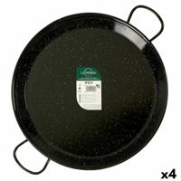 Pan La Dehesa 0260-LD 0260-LD Zwart Geëmailleerd Staal Ø 60 cm (4 Stuks)