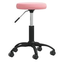 VidaXL Massagekruk fluweel roze