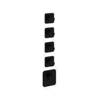 Hotbath Thermostaat Gal High Flow met 4 Stopkranen Mat Zwart