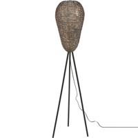 LED Vloerlamp - Trion Ziya - 1 Lichtpunt - E27 Fitting - Rond - Oud Brons - Metaal