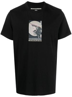 Maharishi t-shirt 1008 Hare & Monkey - Noir