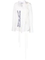 Monse chemise asymétrique à détail de laçage - Blanc