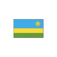 Vlag Rwanda - 90x150 cm - Rwandese vlag - polyester - met ophangringen