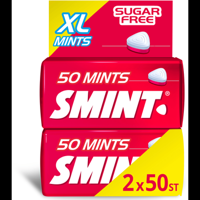 Smint XL Aardbei Suikervrij Duopack 2 x 50 stuks bij Jumbo