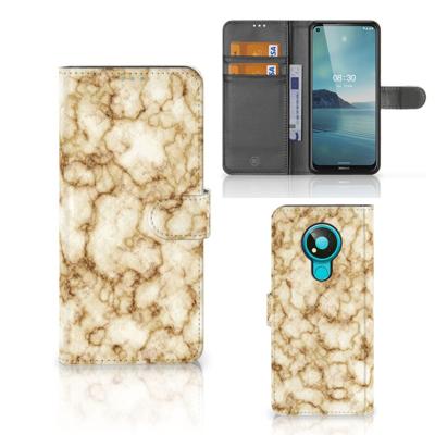Nokia 3.4 | Bookcase | Marmer Goud