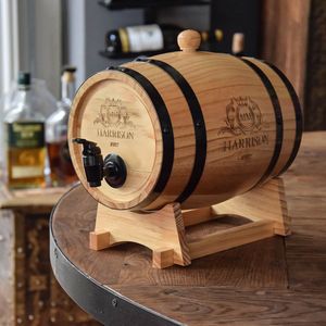 Mini Wijnvat met Kraantje - Wooden Barrel Dispenser - 3L