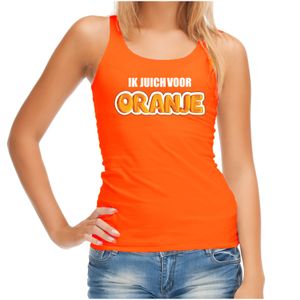 Tanktop ik juich voor oranje Holland / Nederland supporter EK/ WK oranje voor dames