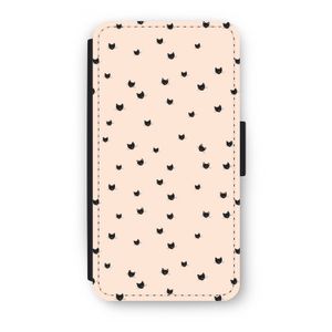 Kleine kattenkopjes: iPhone XS Flip Hoesje