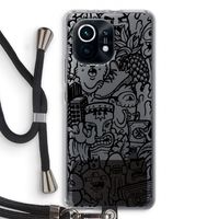 Vexx Black Mixtape: Xiaomi Mi 11 Transparant Hoesje met koord
