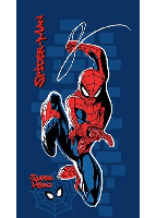 Spiderman handdoek Super hero 70 x 140 cm - katoen