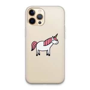 Eenhoorn: iPhone 13 Pro Max Transparant Hoesje