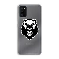 Angry Bear (white): Samsung Galaxy A41 Transparant Hoesje