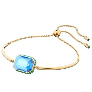 Swarovski 5616643 Armband Orbita Octagon goudkleurig-blauw-geel-groen