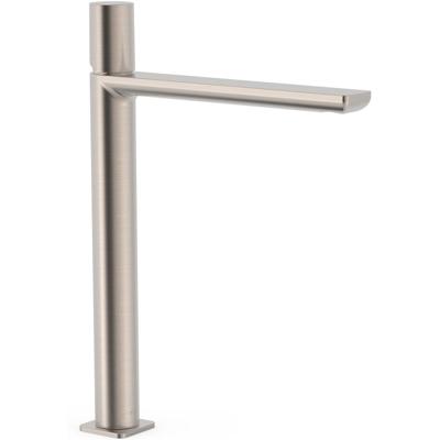 Wastafelkraan Tres Loft | Opbouw | Mengkraan | Hoog model | 1-knop | Rond | RVS look