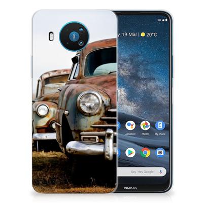 Nokia 8.3 | Siliconen hoesje | met foto Vintage Auto