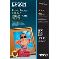 Epson Photo Paper Glossy - 10x15cm - 50 Vellen fotopapier Glanzend