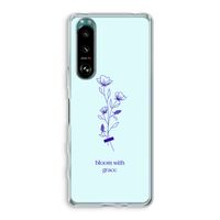 Bloom with grace: Sony Xperia 5 III Transparant Hoesje