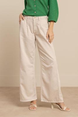 Studio Anneloes Lexie Denim Trousers 13783 Loose Fit 1100 Off White