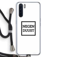 Negenduust vierkant: Oppo A91 Transparant Hoesje met koord Negenduust vierkant: Oppo A91 Transparant Hoesje met koord