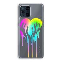 Hold My Heart: Oppo Find X3 Transparant Hoesje