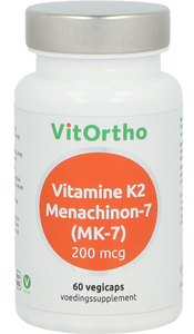 VitOrtho Vitamine K2 Menachinon-7 (MK-7) 200mcg Vegicaps