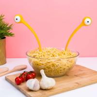 Pasta monsters opscheplepels (set van 2) - Geel