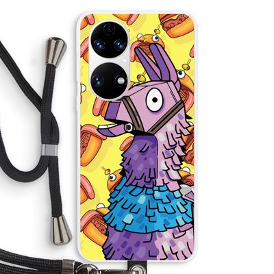 Loot Burger: Huawei P50 Transparant Hoesje met koord
