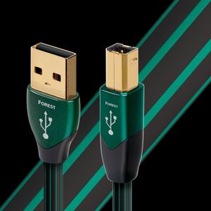 AudioQuest 5m Forest USB A-B USB-kabel USB 2.0 USB B Zwart