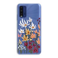Painted wildflowers: Xiaomi Redmi 9T Transparant Hoesje