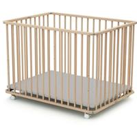 Rechthoekige opvouwbare box - WEBABY - CALI - 70 x 100 cm - Tot 24 maanden - Ruwe beuken Rechthoekige opvouwbare box - WEBABY - CALI - 70 x 100 cm - Tot 24 maanden - Ruwe beuken