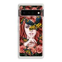 Lady Moth: Google Pixel 6 Pro Transparant Hoesje