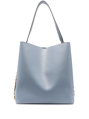 Stella McCartney sac à main Frayme à détail de chaîne - Bleu