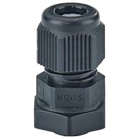 Hensel 36000165 Wartel Met borgmoer, Met trekontlasting, Slagvast Kunststof Zwart 20 stuk(s)