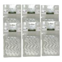 Kerstverlichting bevestigingshaakjes - 96x - wit -?7 cm - bevestiging dakgoot - haakjes