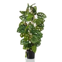 Emerald Kunstplant in pot Monkey monstera 75 cm - thumbnail