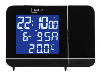 LIVARNO Wekker met projectie (Zwart)