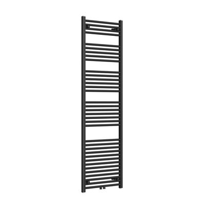 Radiator AquaSplash Saniro 60x180 cm Middenaansluiting Mat Zwart Aquasplash