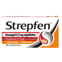 Strepfen Sinaasappel Suikervrij Zuigtabletten