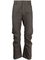 Junya Watanabe MAN pantalon en laine à rayures - Marron
