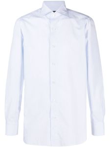 Finamore 1925 Napoli chemise en coton à col italien - Blanc