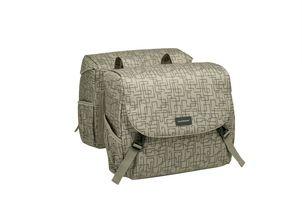 New Mondi joy dubbele fietstas - bruin, waterafstotend, 38 ltr