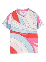 PUCCI Junior t-shirt en jersey à imprimé Iride - Blanc