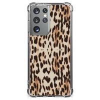 Samsung Galaxy S21 Ultra Case Anti-shock Leopard